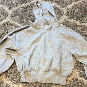 Aerie Light Gray Knit Hoodie